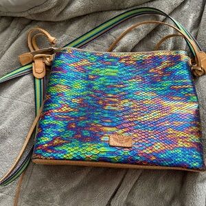 Consuela Holographic Rainbow Crossbody Bag